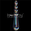 Twilight Gleam Glass Dildo- Rising Ripples