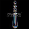 Twilight Gleam Glass Dildo- Rising Ripples