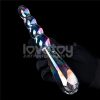 Twilight Gleam Glass Dildo- Rising Ripples