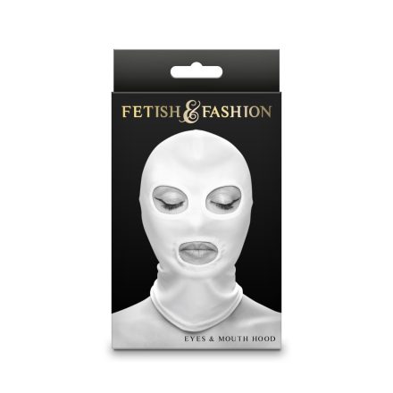 Fetish & Fashion - Eyes & Mouth Hood - White - Alternate Package