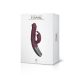 TITANZ 7" SILICONE RECHARGEABLE VIBRATOR IN RUBINE RED