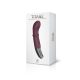 TITANZ 7" SILICONE RECHARGEABLE VIBRATOR IN RUBINE RED