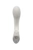 TITANZ 8" SILICONE RECHARGEABLE VIBRATOR IN IVORY WHITE