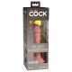 6" Dual Density Silicone Cock  Light