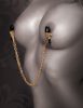 Chain Nipple Clamps  Gold/Black