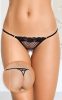 Softline Női tanga fehérnemű G-string 2415 - fekete S/L