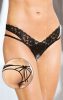 Softline Női tanga fehérnemű Thongs 2438 - fekete S/M