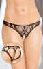 Softline Női tanga fehérnemű Thongs 2457 - fekete M/L