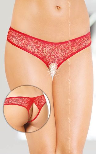 Softline Női tanga fehérnemű G-string 2446 - piros M/L