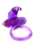 Seven Creations Rabbit Silicone Vibrating Cockring Purple