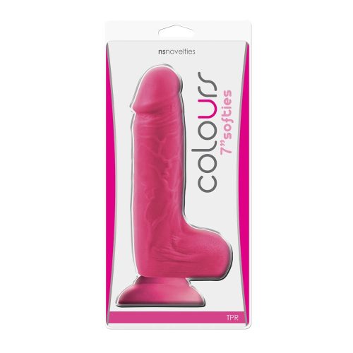 Outlet Colours Softies 7 inch Dildo Pink