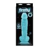 NS Toys Firefly 8 inch Glowing Dildo Blue