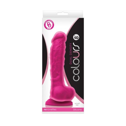 NS Toys Colours Dual Density 8 inch Dildo Pink