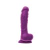 NS Toys Colours Dual Density 8 inch Dildo Purple