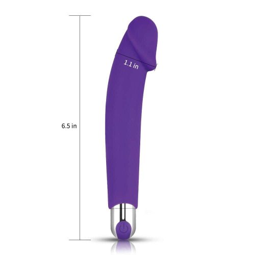 Lovetoy Rechargeable IJOY Silicone Dildo Purple