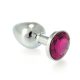 Rimba Butt Plug Small Metal With PINK Crystal