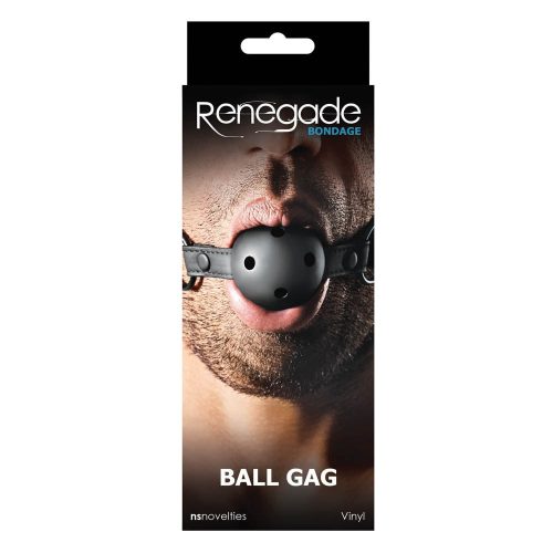 NS Toys Renegade Bondage Ball Gag Black