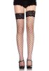 Leg Avenue 729037 FENCE NET harisnya W/ Csipke TOP O/S fekete