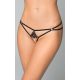 Softline Női tanga fehérnemű G-string - fekete S/L