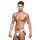 NS Toys LOGO ELASTIC LOWRISE MESH JOCK FOR MEN férfi alsó fehér S/M