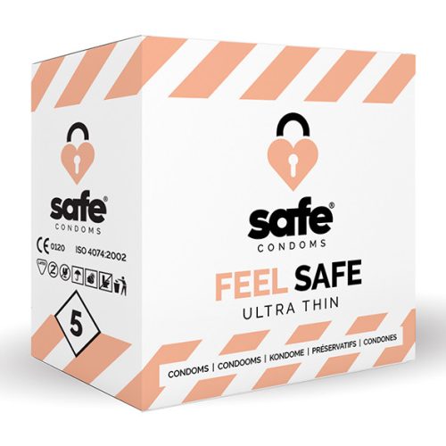 Safe SAFE FEEL SAFE CONDOMS (ULTRATHIN) 5PC NEUTRAL