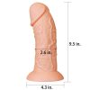 Lovetoy 9.5'' Realistic Curved Dildo Flesh