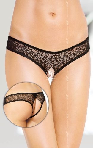 Softline Női tanga fehérnemű G-string 2446 - fekete S/M