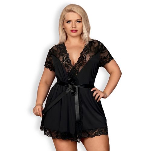 Obsessive - 810-PEI-1 Peignoir XXL black