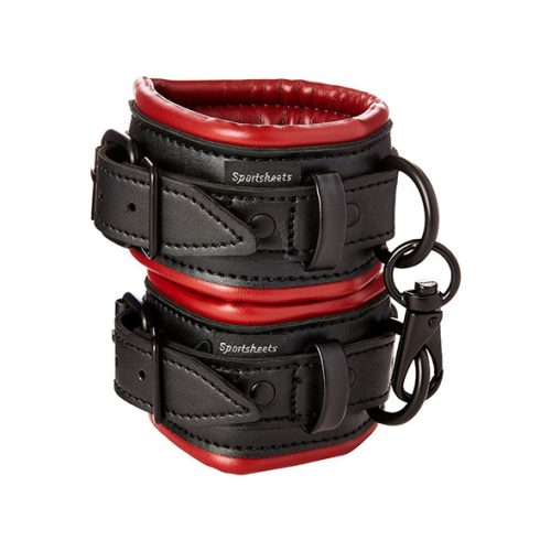 Sportsheets - Saffron Cuffs black/red