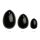 La Gemmes - Yoni Egg Set black Obsidian (L-M-S)