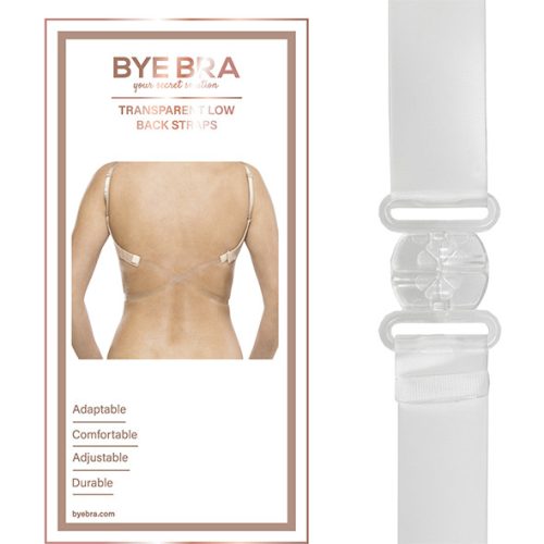 Bye Bra - Transparent Low Back Strap szilikon melltartó pánt áttetsző