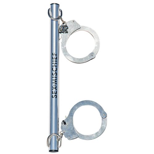 Sex & Mischief S&M - Spreader Bar with Metal Cuffs silver