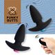 FeelzToys - FunkyButts Remote Controlled Butt Plug Set for Couples black