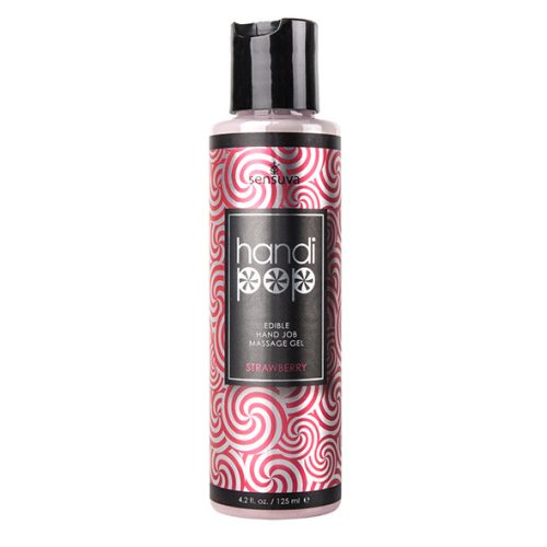 Sensuva - Handipop Hand Job Masszázsgél Eper 125ml