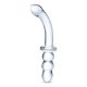 Glas - Ribbed G-Spot Glass Dildo clear