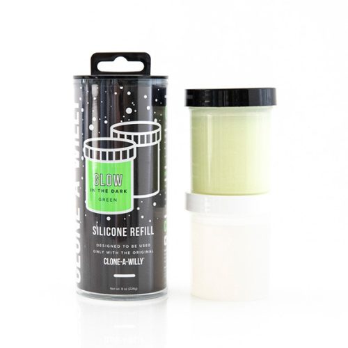 Clone-A-Willy - Refill Glow in the Dark Green Silicone