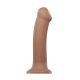 Strap-On-Me - Semi-Realistic Dual Density Bendable Dildo Caramel Size XL tan