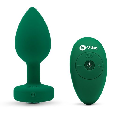 B-Vibe - Vibrating Jewel Plug M/L Emerald