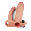 Lovetoy Add 3" Vibrating Double Penis Sleeve