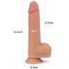 Lovetoy 8.5" Dual layered Silicone Rotating Nature Cock Anthony